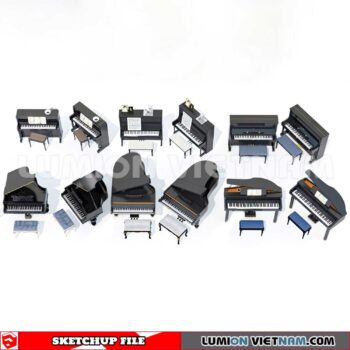 231202. Piano Sketchup 3D Models