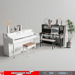 231202. Piano Sketchup 3D Models