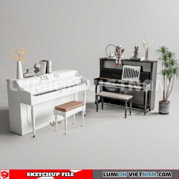 231202. Piano Sketchup 3D Models