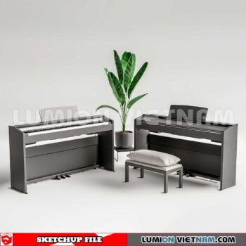 231202. Piano Sketchup 3D Models