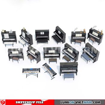 231202. Piano Sketchup 3D Models