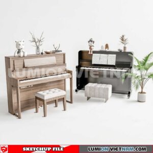 231202. Piano Sketchup 3D Models