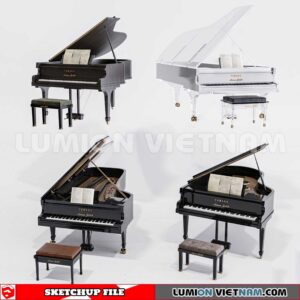 231202. Piano Sketchup 3D Models