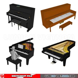 231202. Piano Sketchup 3D Models