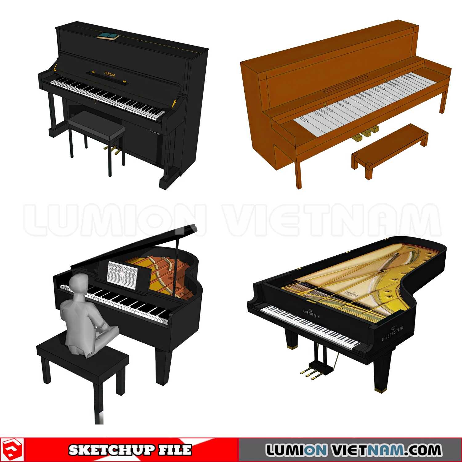 231202-Piano-(3)-Sketchup-Models