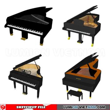231202. Piano Sketchup 3D Models