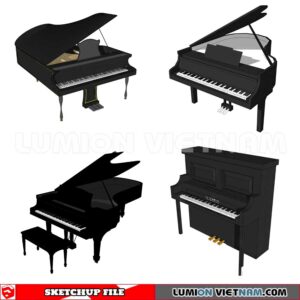 231202. Piano Sketchup 3D Models