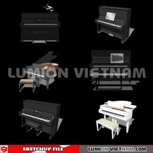 231202. Piano Sketchup 3D Models