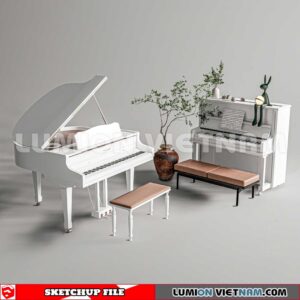 231202. Piano Sketchup 3D Models