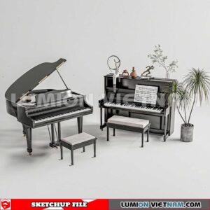 231202. Piano Sketchup 3D Models