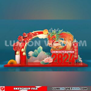 240117. Lunar New Year Decor Sketchup 3D Models