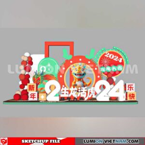 240117. Lunar New Year Decor Sketchup 3D Models