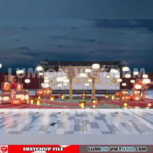 240117. Lunar New Year Decor Sketchup 3D Models