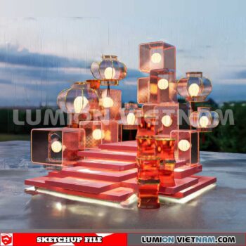 240117. Lunar New Year Decor Sketchup 3D Models