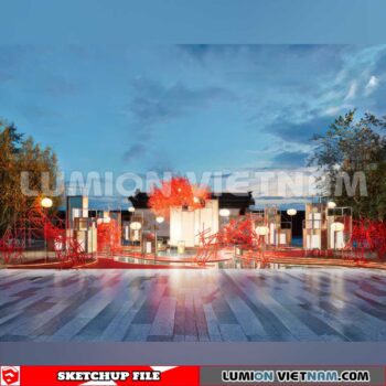 240117. Lunar New Year Decor Sketchup 3D Models