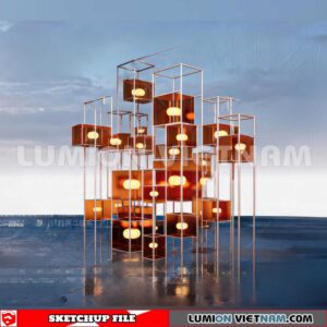 240117. Lunar New Year Decor Sketchup 3D Models