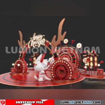 240117. Lunar New Year Decor Sketchup 3D Models