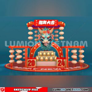 240117. Lunar New Year Decor Sketchup 3D Models