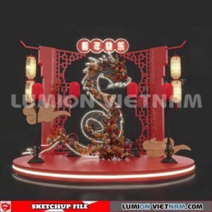 240117. Lunar New Year Decor Sketchup 3D Models