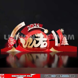 240117. Lunar New Year Decor Sketchup 3D Models