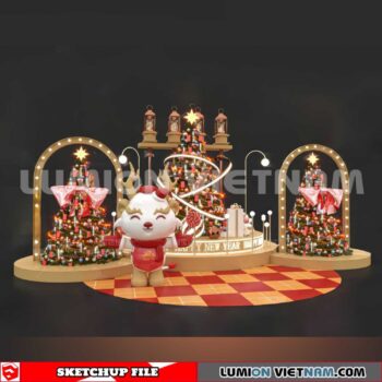 240117. Lunar New Year Decor Sketchup 3D Models