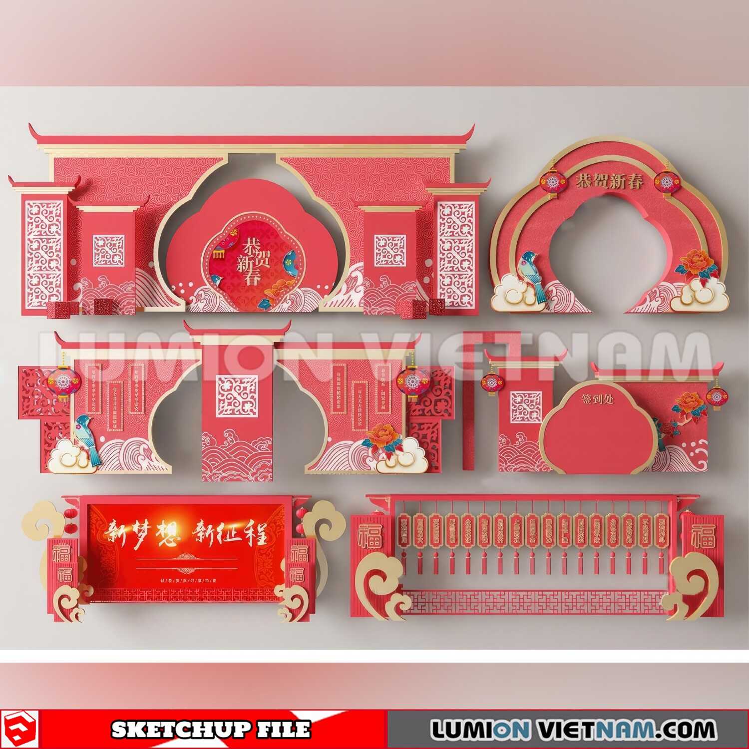 240117-Lunar-New-Year-Decor-(28)-Sketchup-Models