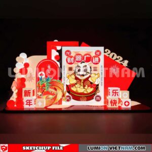 240117. Lunar New Year Decor Sketchup 3D Models