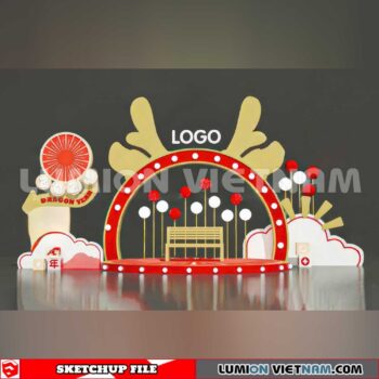 240117. Lunar New Year Decor Sketchup 3D Models