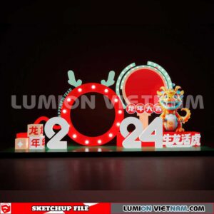 240117. Lunar New Year Decor Sketchup 3D Models