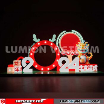 240117. Lunar New Year Decor Sketchup 3D Models
