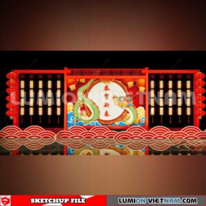 240117. Lunar New Year Decor Sketchup 3D Models