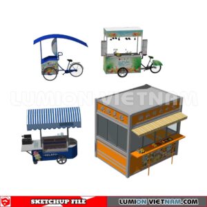 24018. Mobile Sales Vehicle Sketchup 3D Models