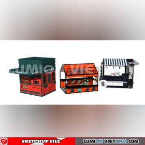 24018. Mobile Sales Vehicle Sketchup 3D Models