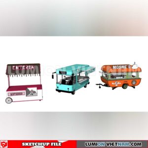 24018. Mobile Sales Vehicle Sketchup 3D Models