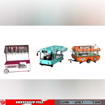 24018. Mobile Sales Vehicle Sketchup 3D Models