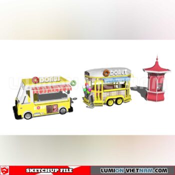 24018. Mobile Sales Vehicle Sketchup 3D Models