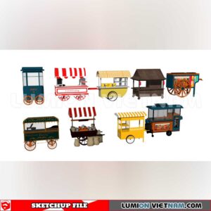 24018. Mobile Sales Vehicle Sketchup 3D Models