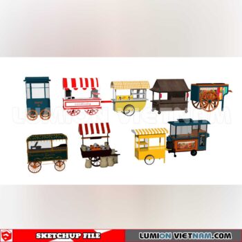 24018. Mobile Sales Vehicle Sketchup 3D Models