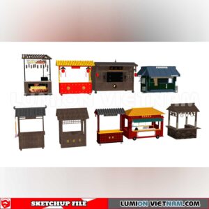 24018. Mobile Sales Vehicle Sketchup 3D Models