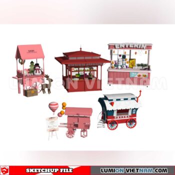 24018. Mobile Sales Vehicle Sketchup 3D Models