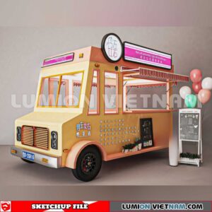24018. Mobile Sales Vehicle Sketchup 3D Models