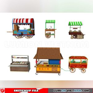24018. Mobile Sales Vehicle Sketchup 3D Models