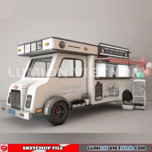 24018. Mobile Sales Vehicle Sketchup 3D Models