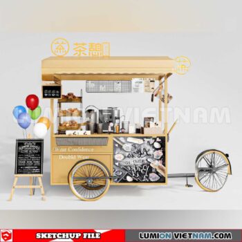 24018. Mobile Sales Vehicle Sketchup 3D Models