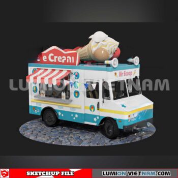 24018. Mobile Sales Vehicle Sketchup 3D Models