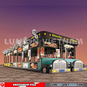 24018. Mobile Sales Vehicle Sketchup 3D Models