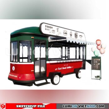 24018. Mobile Sales Vehicle Sketchup 3D Models