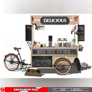 24018. Mobile Sales Vehicle Sketchup 3D Models