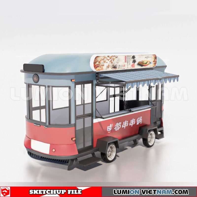 24018. Mobile Sales Vehicle Sketchup 3D Models