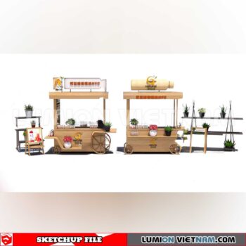 24018. Mobile Sales Vehicle Sketchup 3D Models